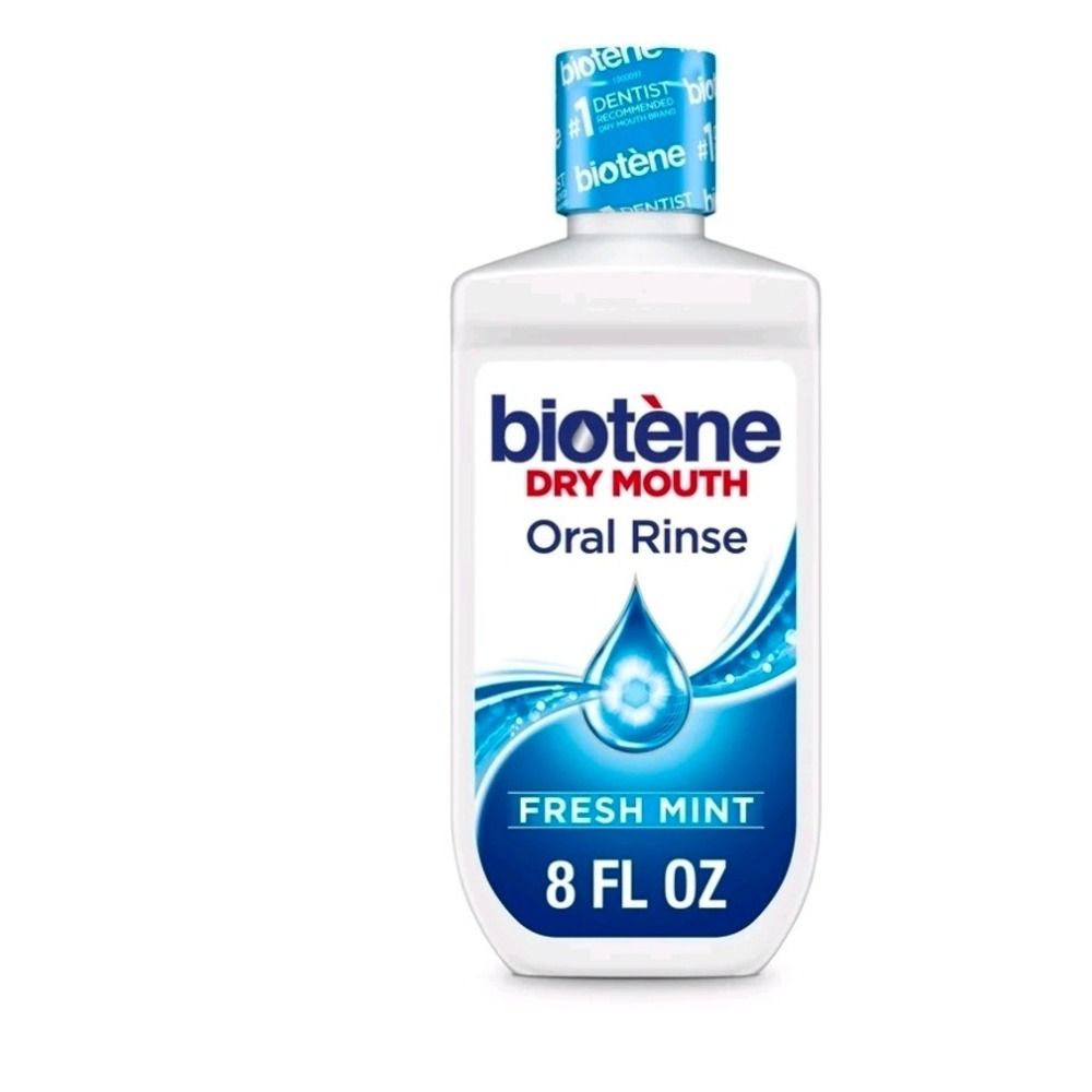 Biotene Dry Mouth Oral Rinse Fresh Mint Alcohol Free Mouthwash 8 fl oz